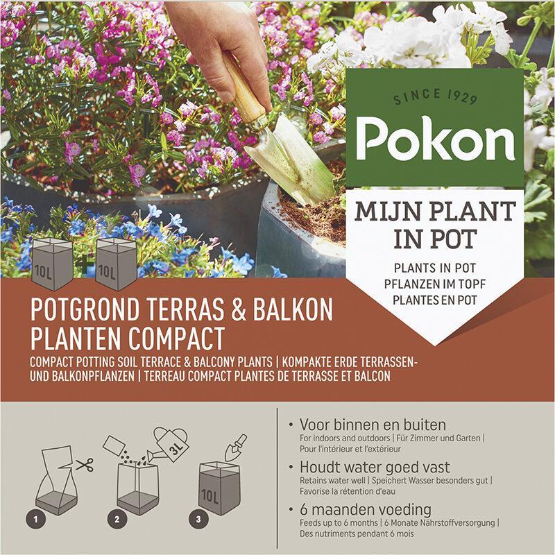 Coco Potting Soil Terrace & Balcony compact 20L